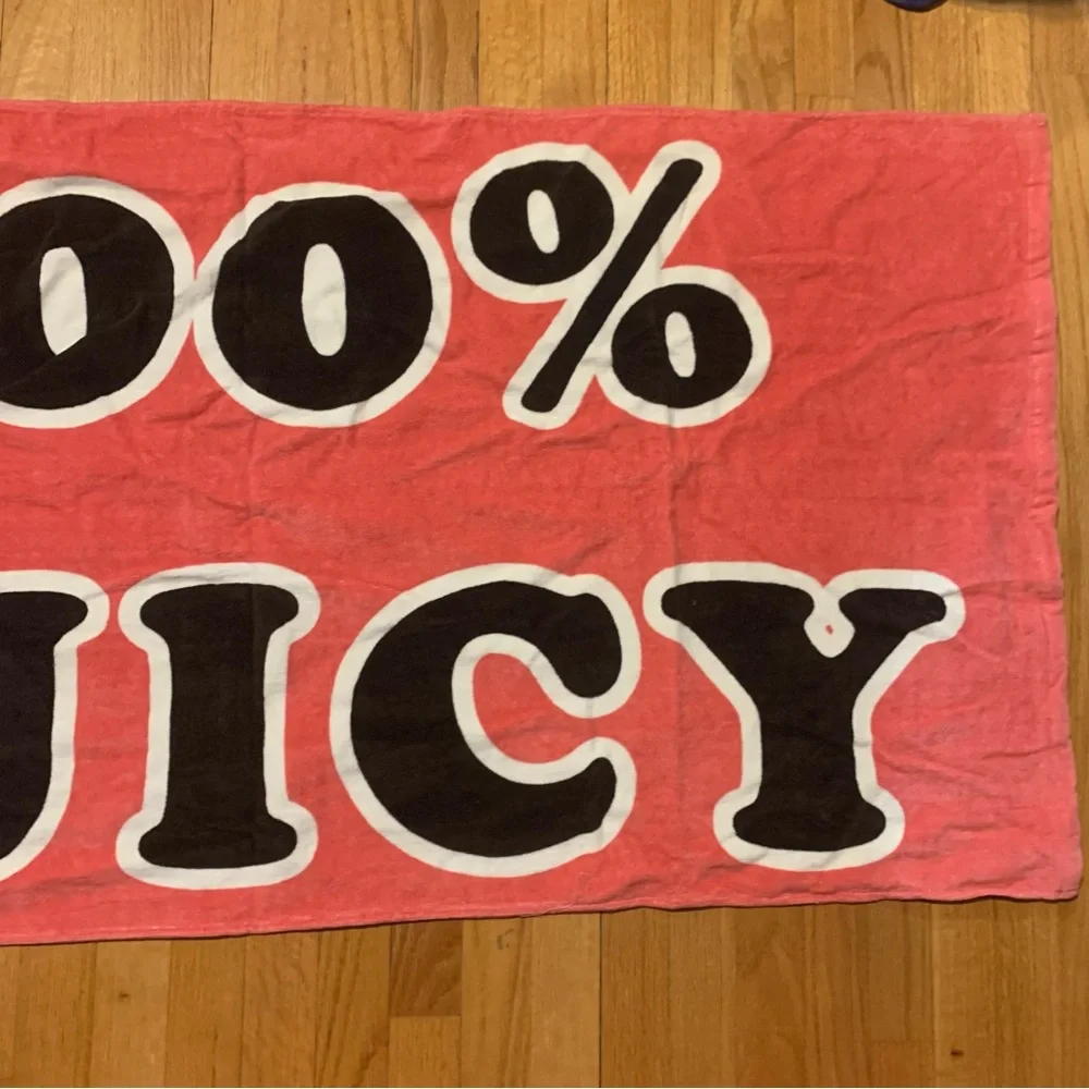 Juicy Couture Pam & Gela 100% Juicy Foldable Reversible Beach Towel Backpack
